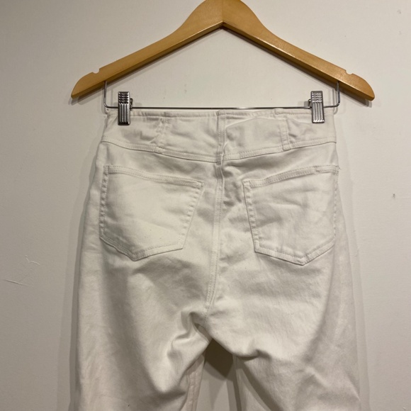 Chelsea and Violet Y2K White Flare Leg High Waisted Stretchy Jeans Size XS - Picture 5 of 6